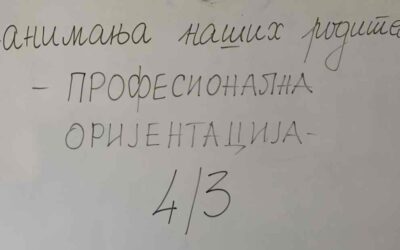 ПРЕДСТАВЉАЊЕ ЗАНИМАЊА РОДИТЕЉА УЧЕНИКА 4/3